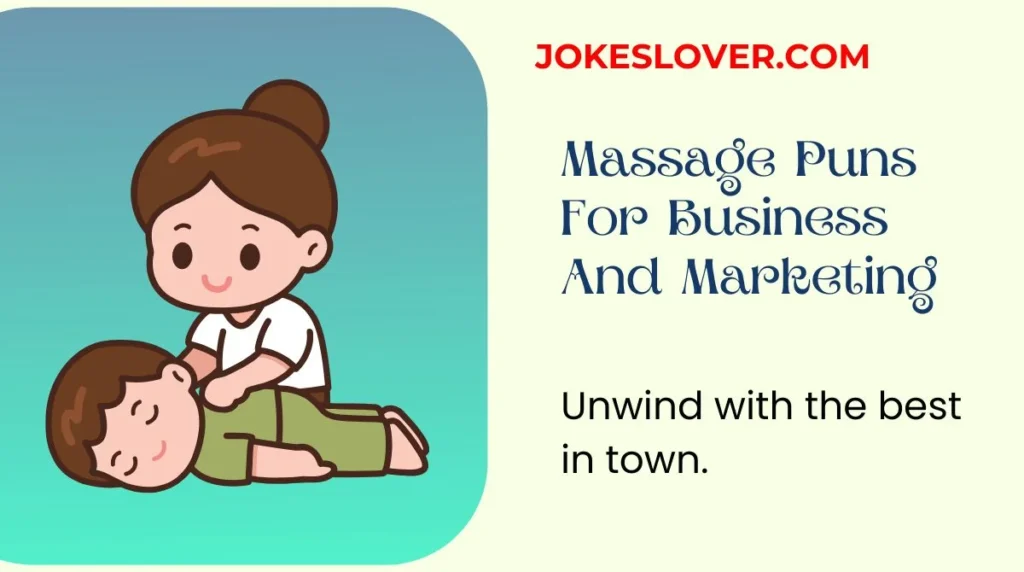 Massage Puns For Business And Marketing