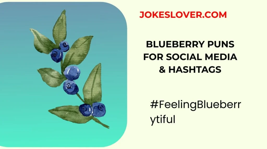 Blueberry Puns for Social Media & Hashtags