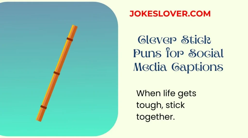 Clever Stick Puns for Social Media Captions