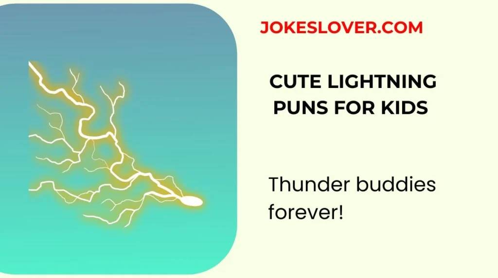 Cute Lightning Puns for Kids