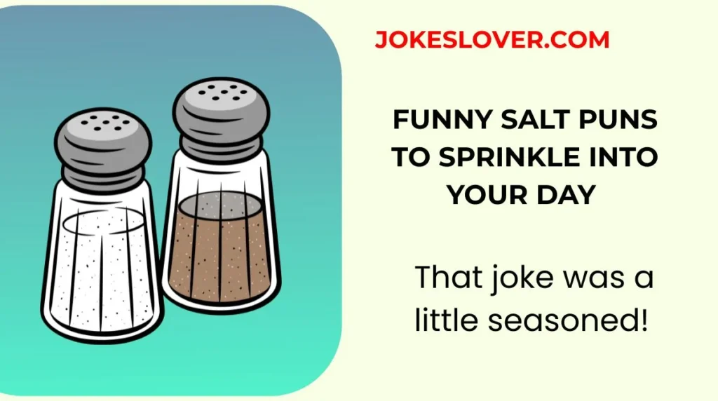 Funny Salt Puns To Sprinkle Into Your Day