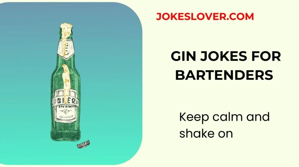 Gin Jokes for Bartenders
