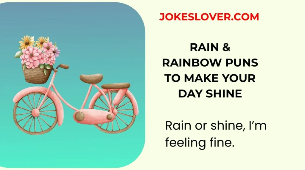Rain & Rainbow Puns to Make Your Day Shine
