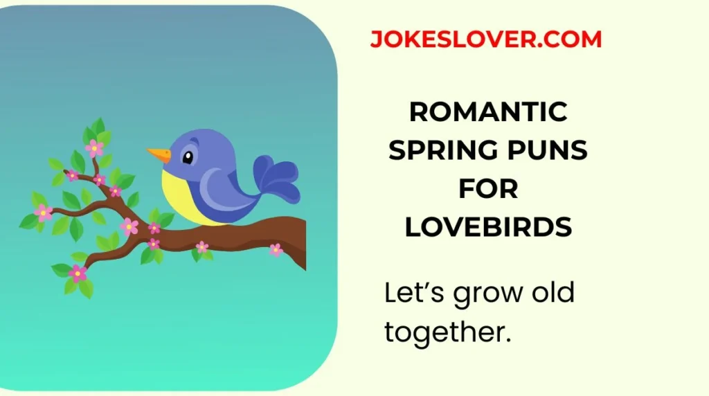 Romantic Spring Puns for Lovebirds