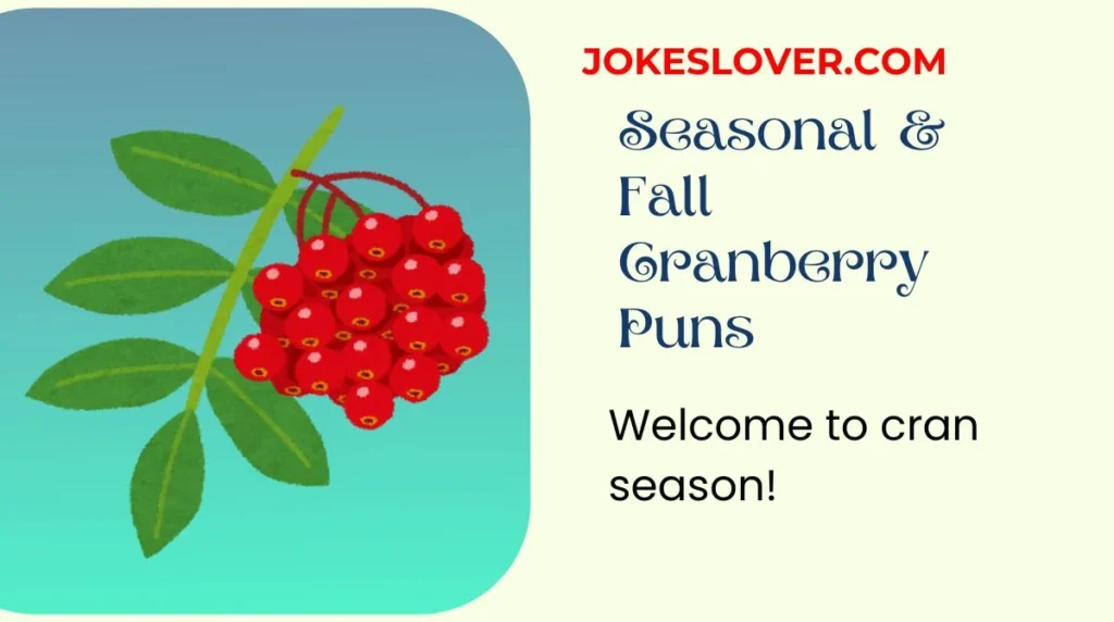 Seasonal & Fall Cranberry Puns