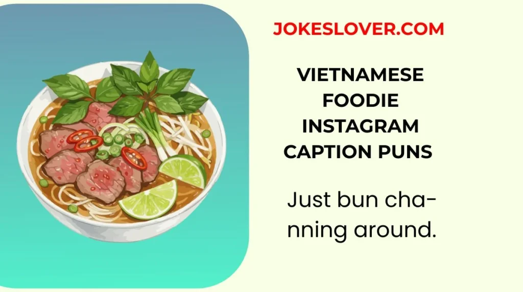 Vietnamese Foodie Instagram Caption Puns