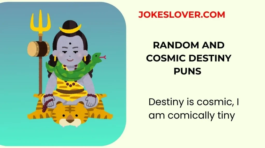 Random and Cosmic Destiny Puns