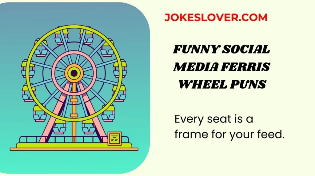 Funny Social Media Ferris Wheel Puns