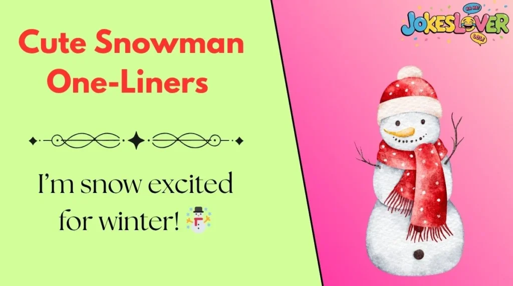 Cute Snowman One-Liners 