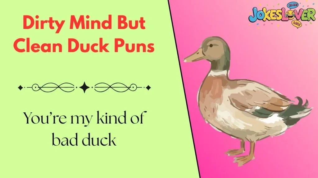 Dirty Mind But Clean Duck Puns 