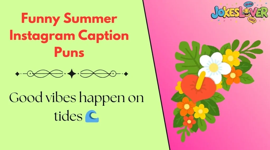Funny Summer Instagram Caption Puns 