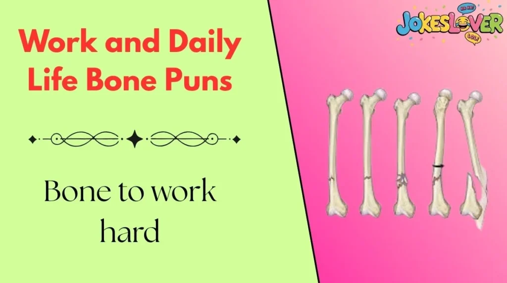 Work and Daily Life Bone Puns
